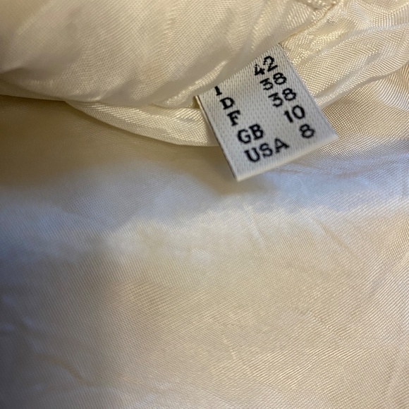 Moschino Vintage Cream Wool Coat Size 8 - Picture 3 of 15